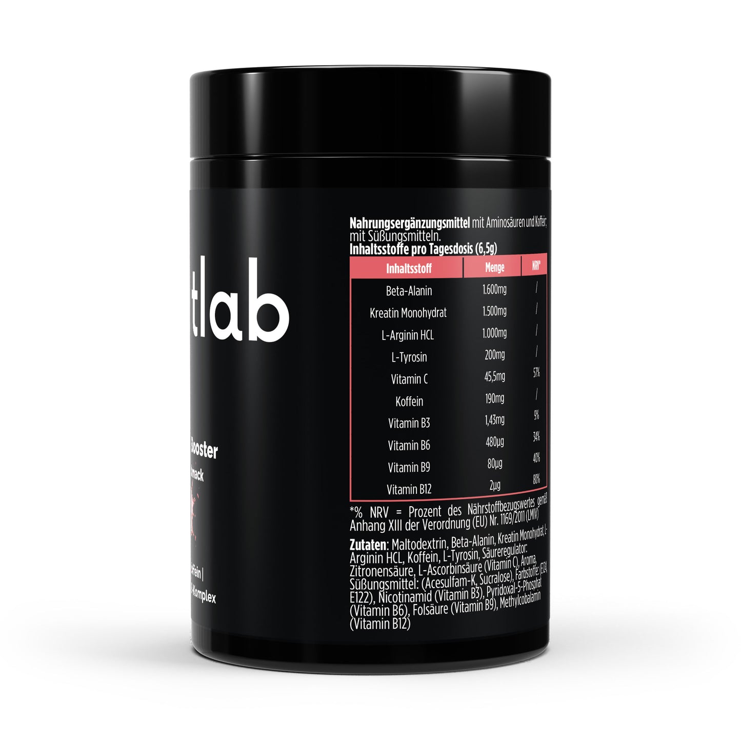 Pre-Workout Booster Himbeere 520g Power Workout