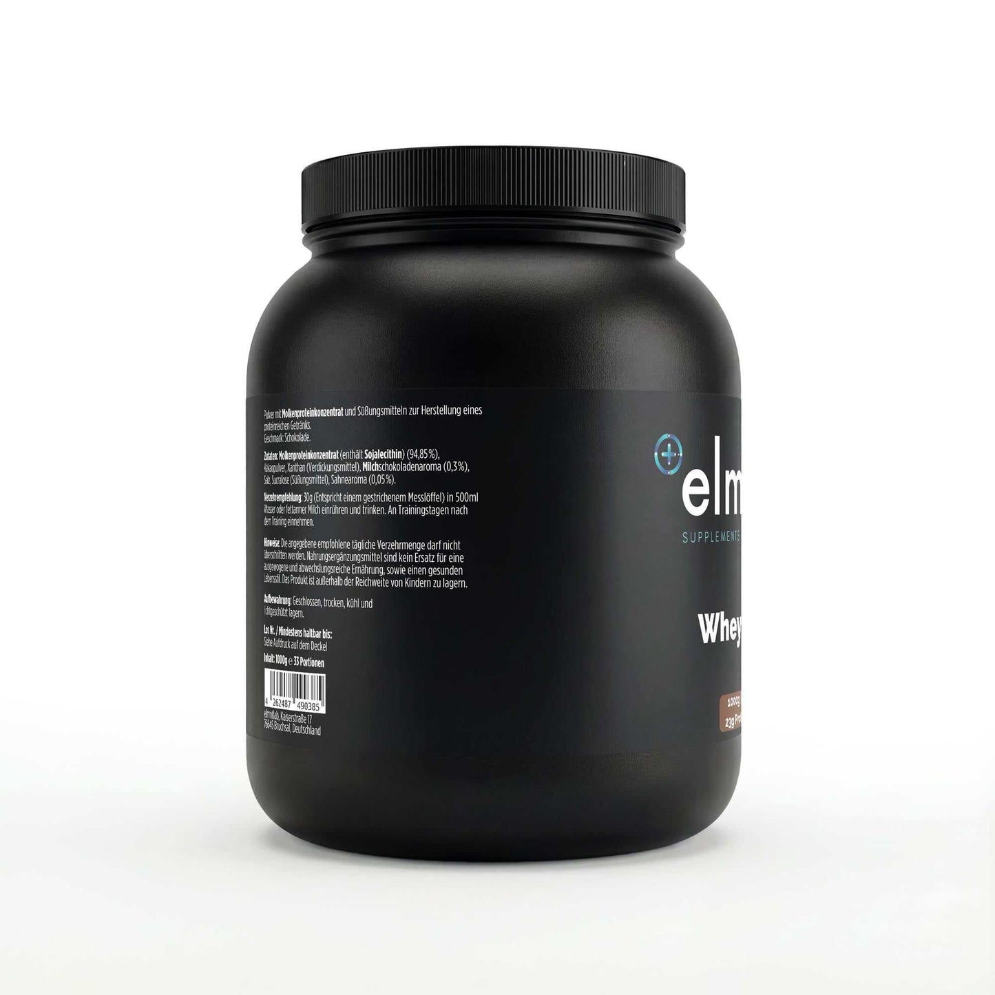Premium Whey Protein Schokolade 1kg Dose Muskelaufbau