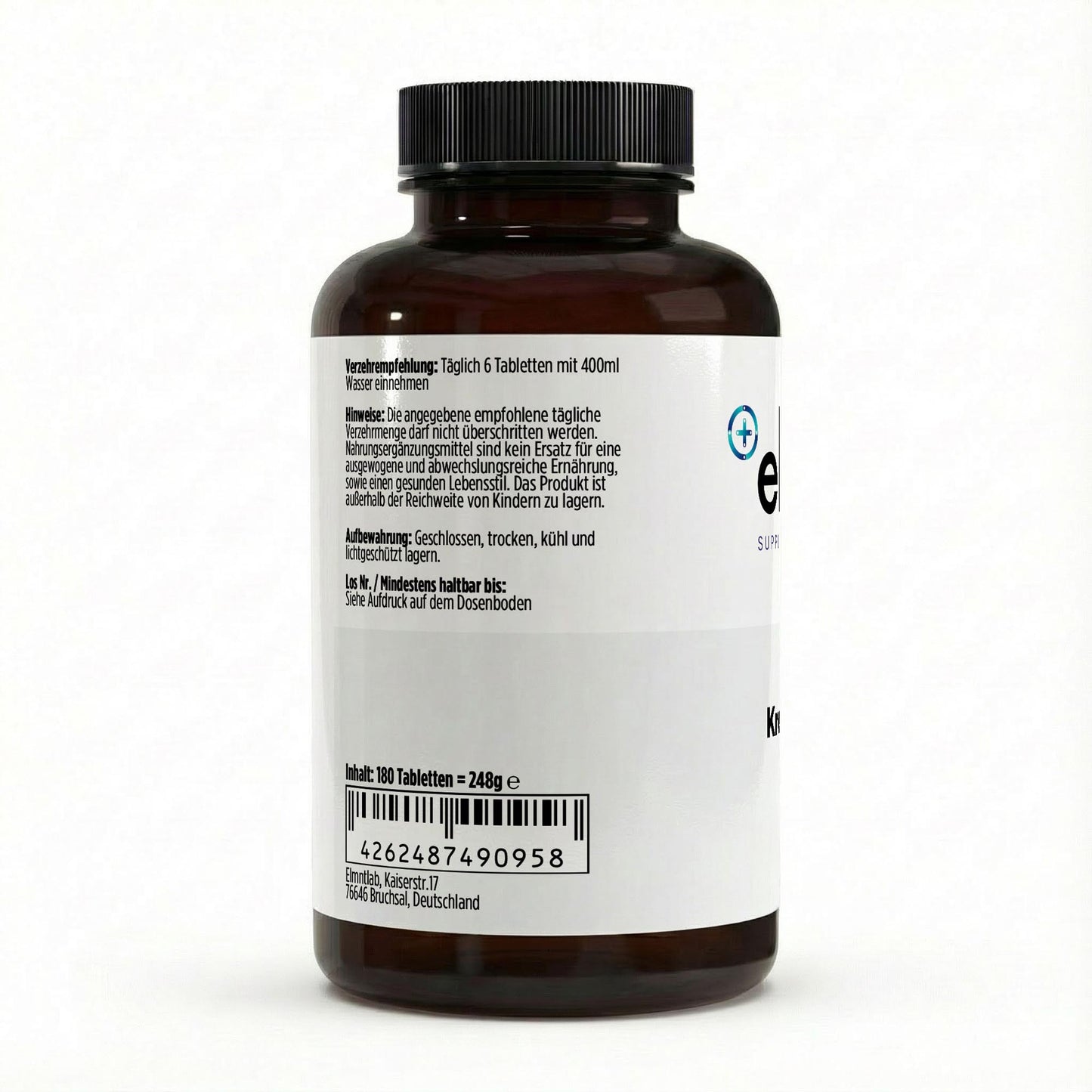 Kreatin Monohydrat 180 vegane Tabletten praktisch