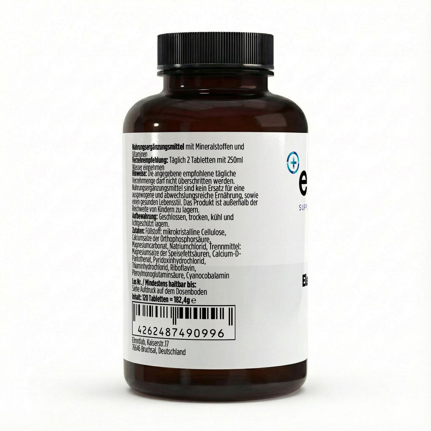 Elektrolyt Komplex 120 vegane Tabletten Mineralstoffversorgung