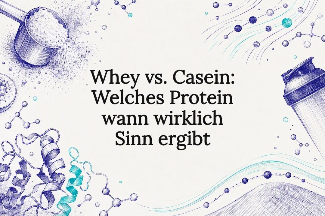 Anschauliche Darstellung zum Vergleich von Whey und Casein