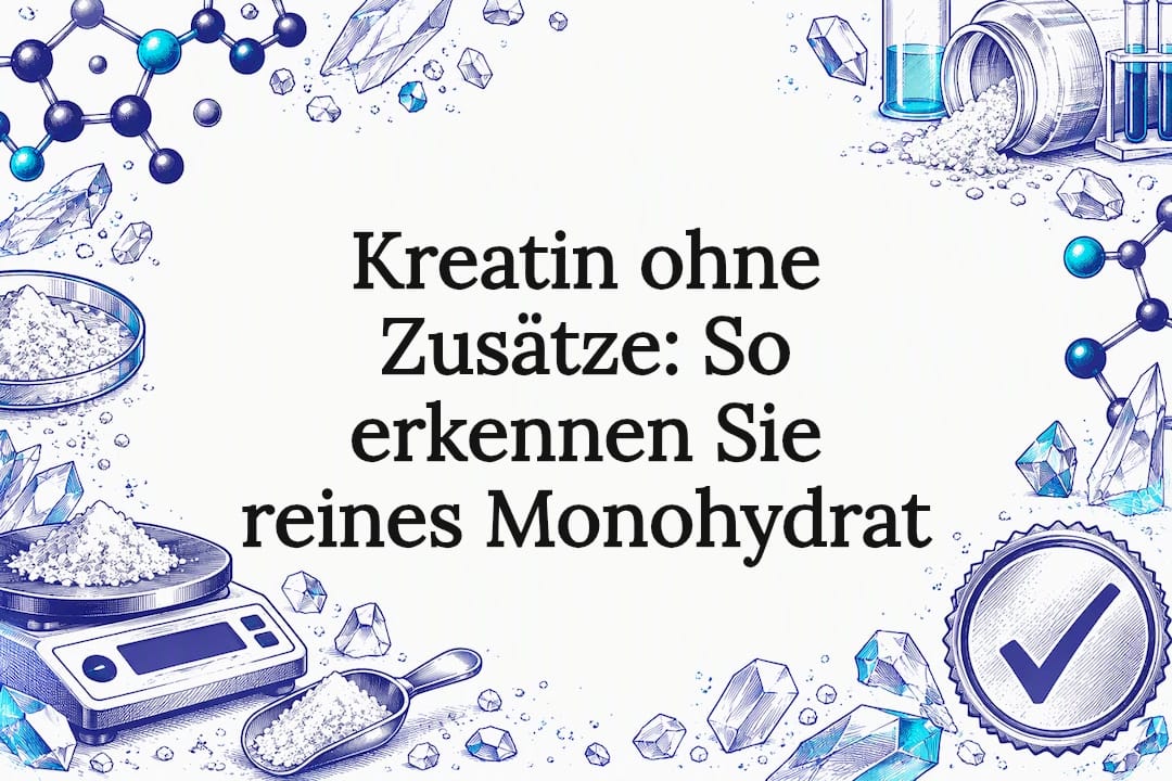 Dekorative Titelkarte mit Kreatin-Motiv