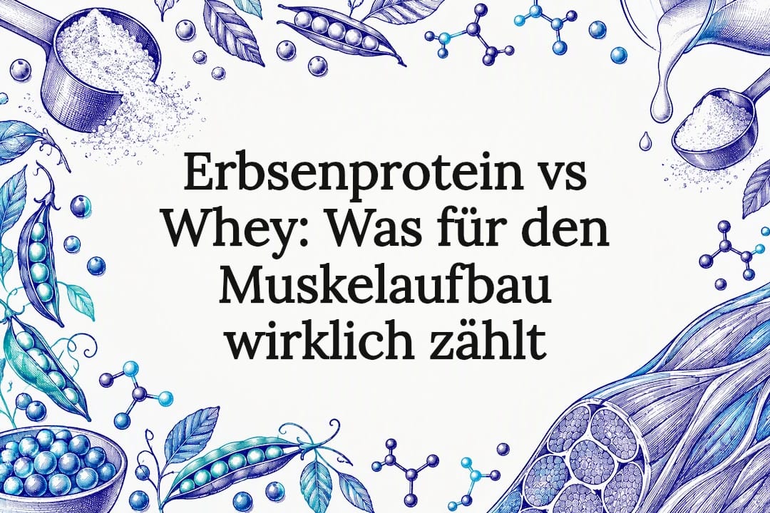 Anschauliche Illustration zu Erbsenprotein und Whey