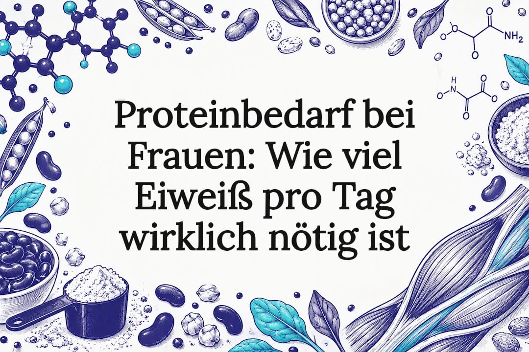 Ansprechende Titelkarte zum Proteinbedarf bei Frauen
