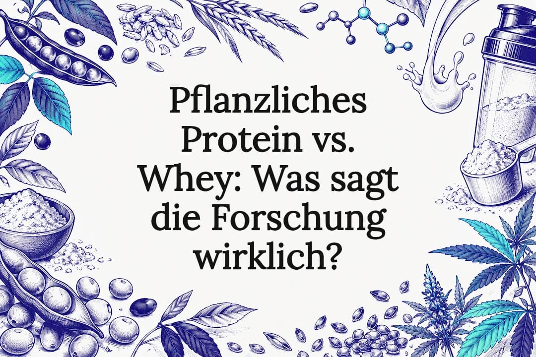 Gezeichnete Proteinquellen auf hellem Hintergrund