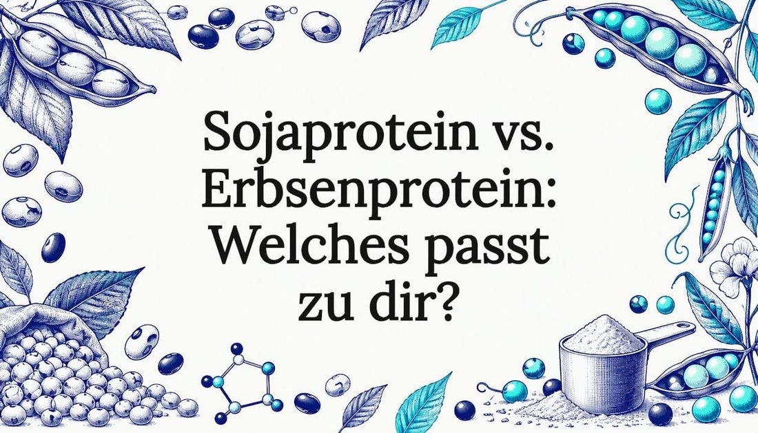 Gezeichnete Soja- und Erbsenschoten auf Papier