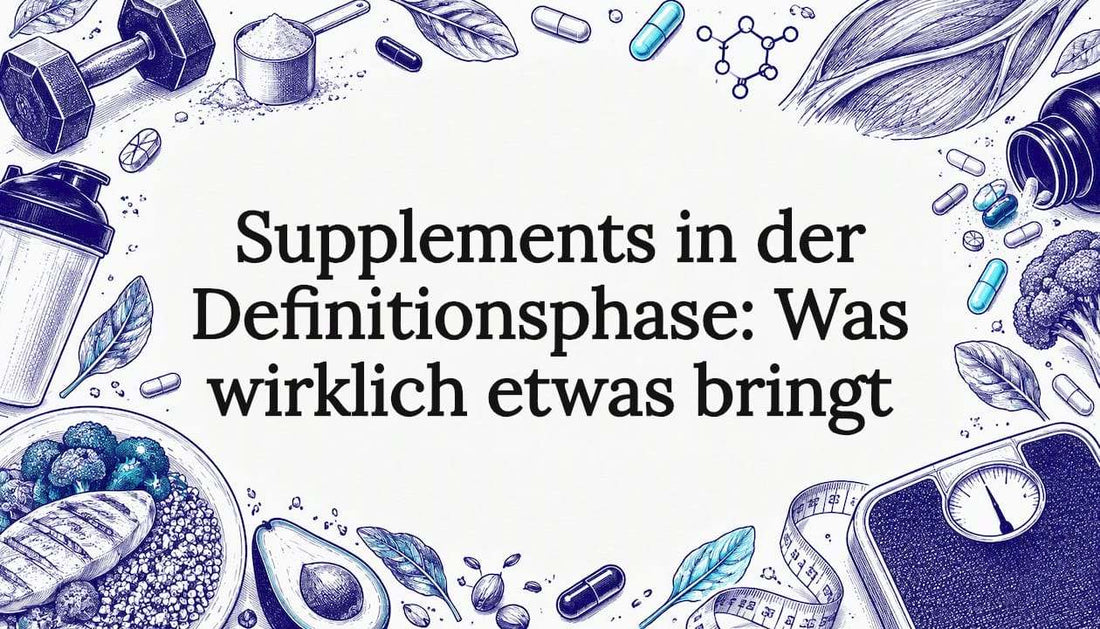 Titelseite mit handgezeichneten Fitness-Illustrationen