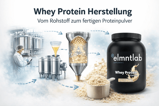 Whey Protein Herstellung – Produktionsprozess von der Molke bis zum fertigen Proteinpulver