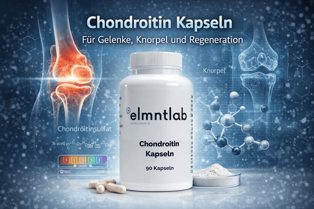 Chondroitin Kapseln von elmntlab – 90 Kapseln zur Unterstützung von Gelenken, Knorpel und sportlicher Regeneration