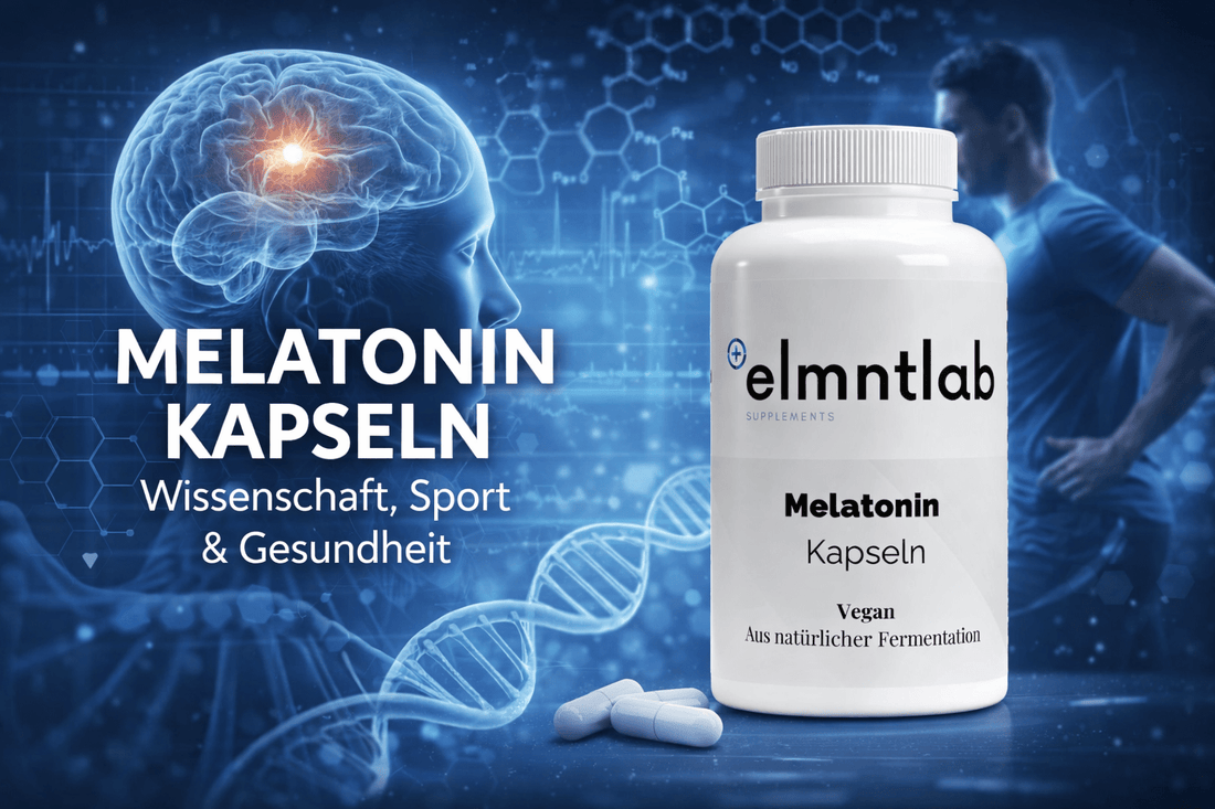 Vegane Melatonin Kapseln aus natürlicher Fermentation für besseren Schlaf und sportliche Regeneration