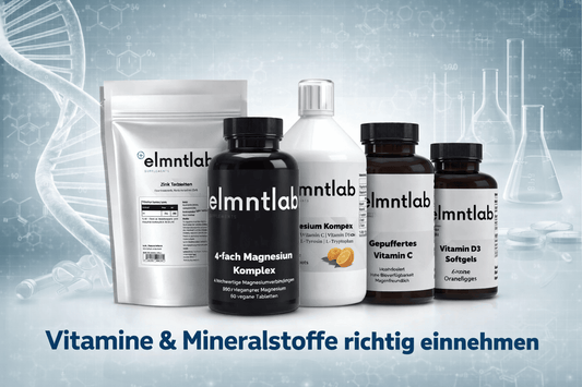 Infografik: Vitamine und Mineralien richtig einnehmen – Einnahmeplan, Kombinationen und Timing für maximale Wirkung
