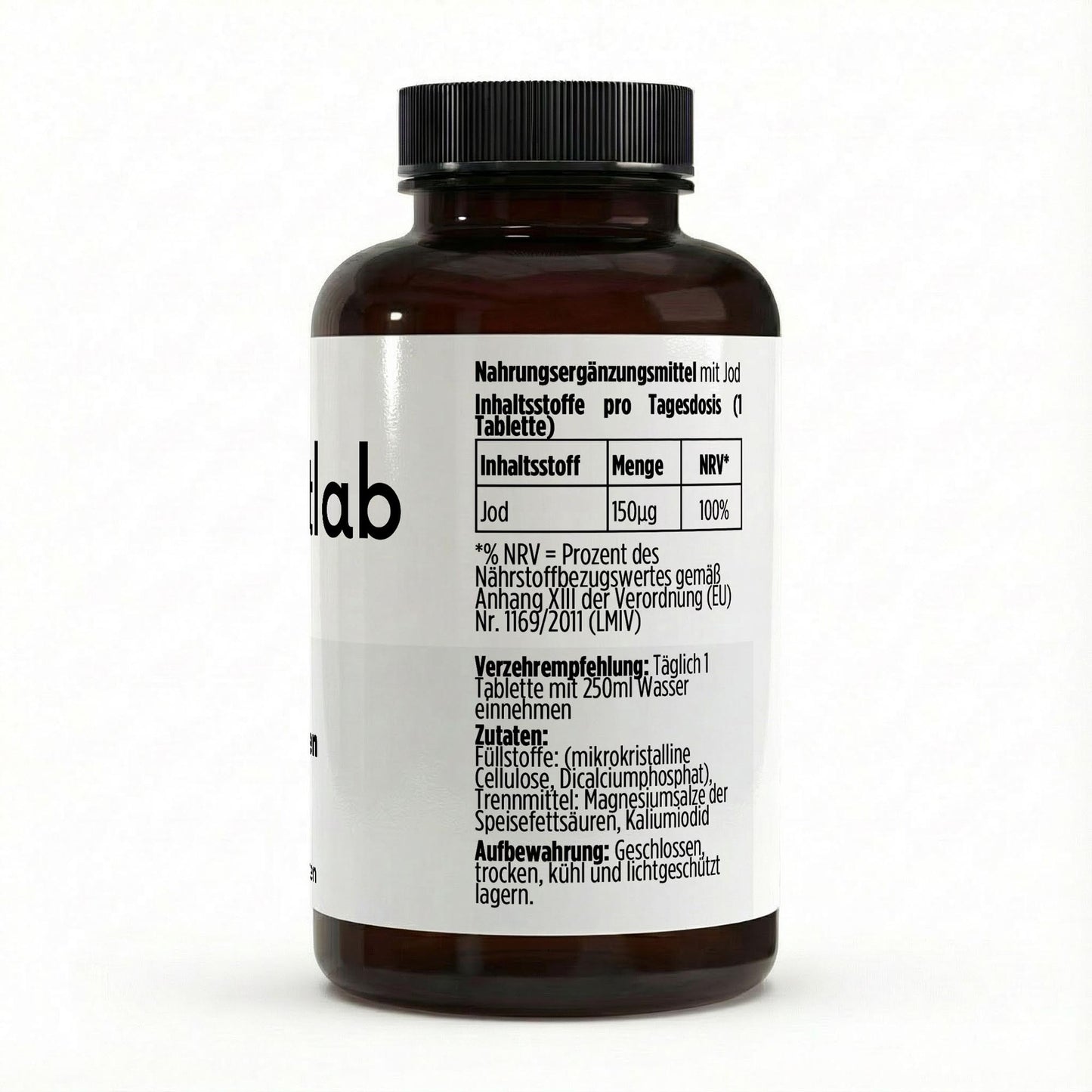 Jod 180 vegane Tabletten Schilddrüse Stoffwechsel