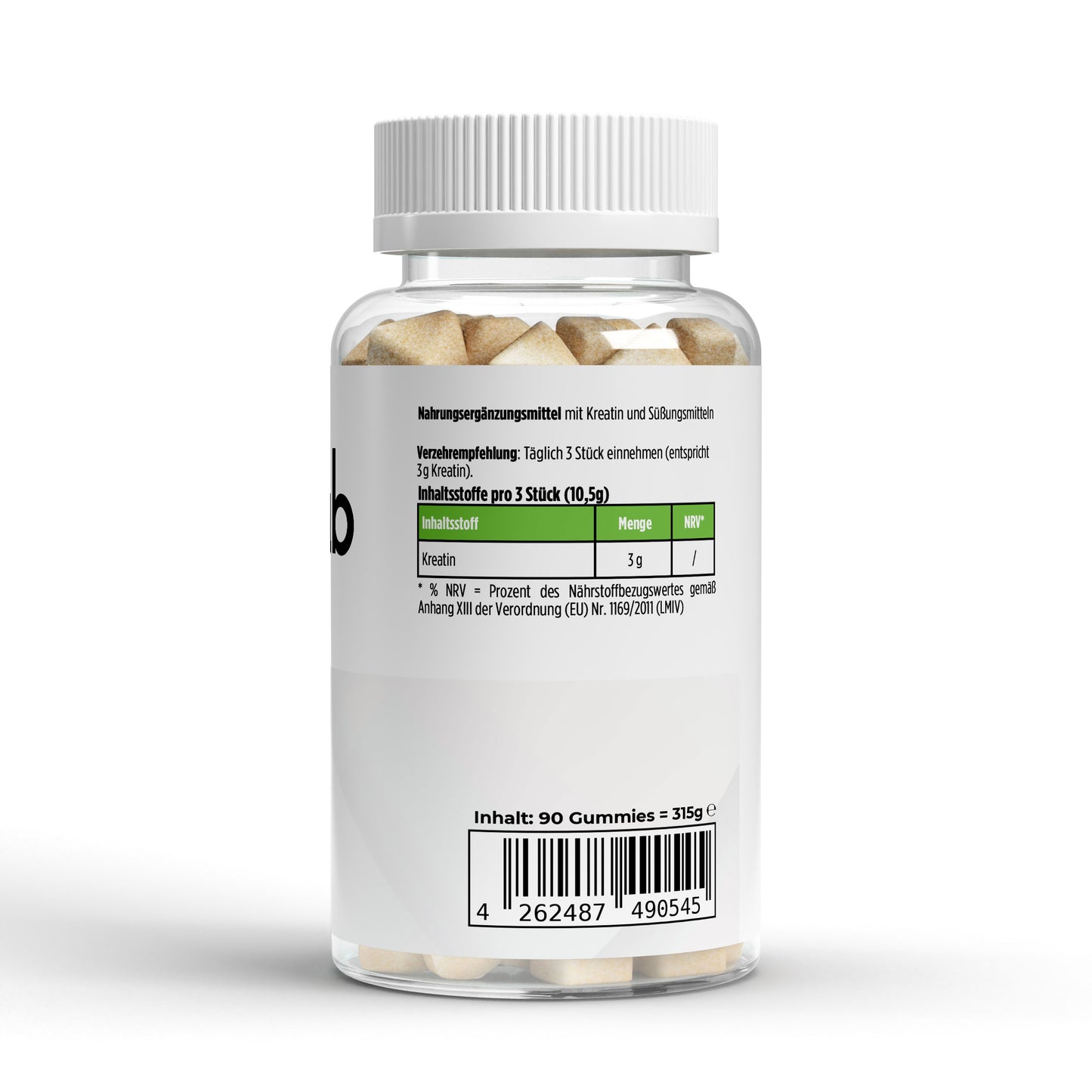 Kreatin Gummies 90 Stück Muskelaufbau Kraft praktisch