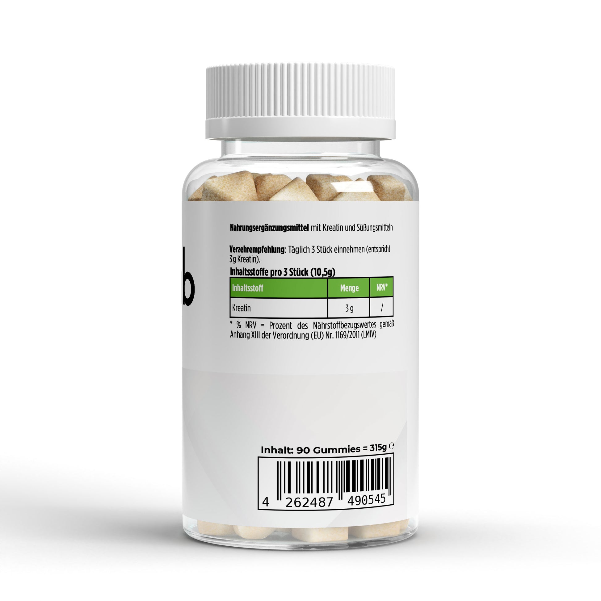 Kreatin Gummies 90 Stück Muskelaufbau Kraft praktisch