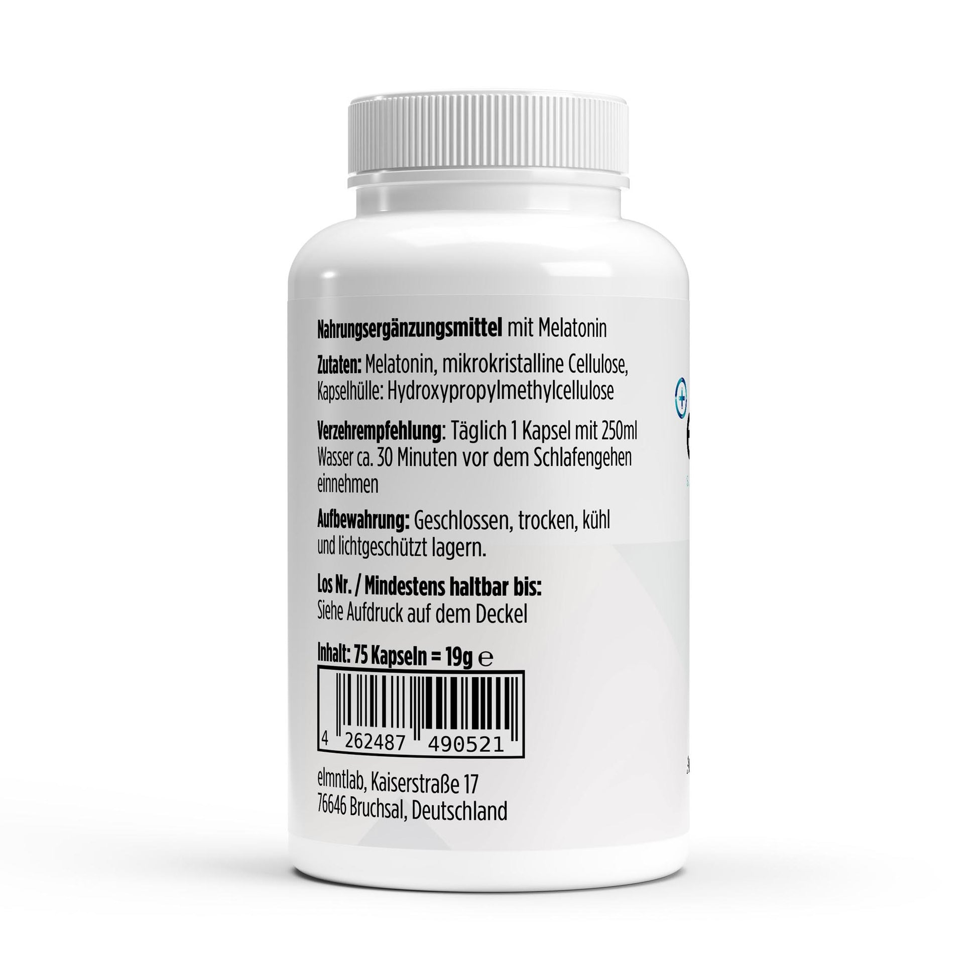 Melatonin 75 Kapseln Schlaf Erholung Einschlafhilfe