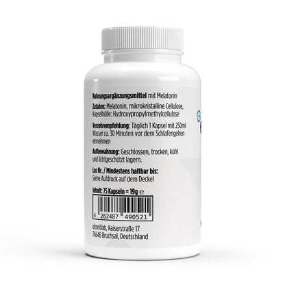 Melatonin 75 Kapseln Schlaf Erholung Einschlafhilfe