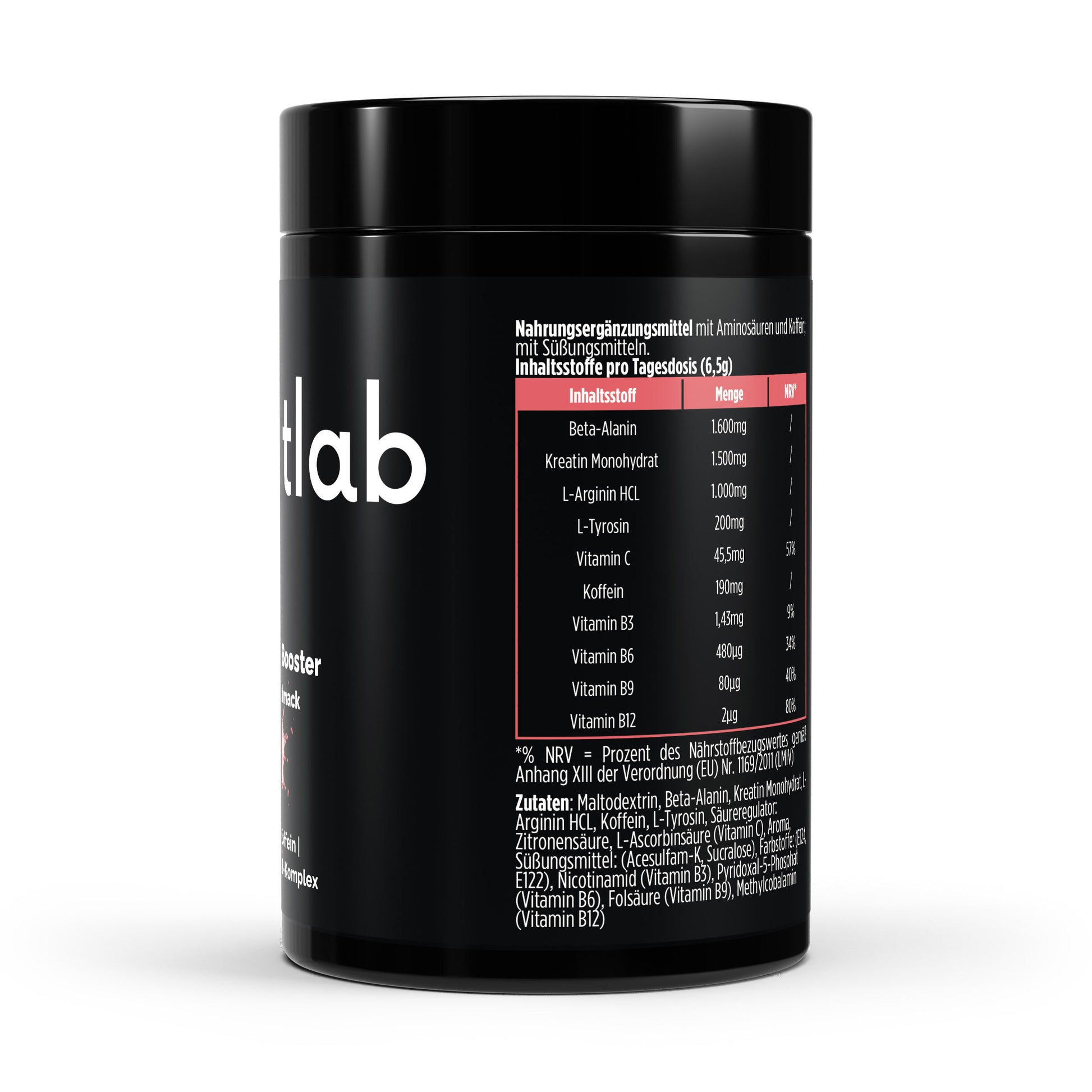 Pre-Workout Booster Himbeere 520g Power Workout