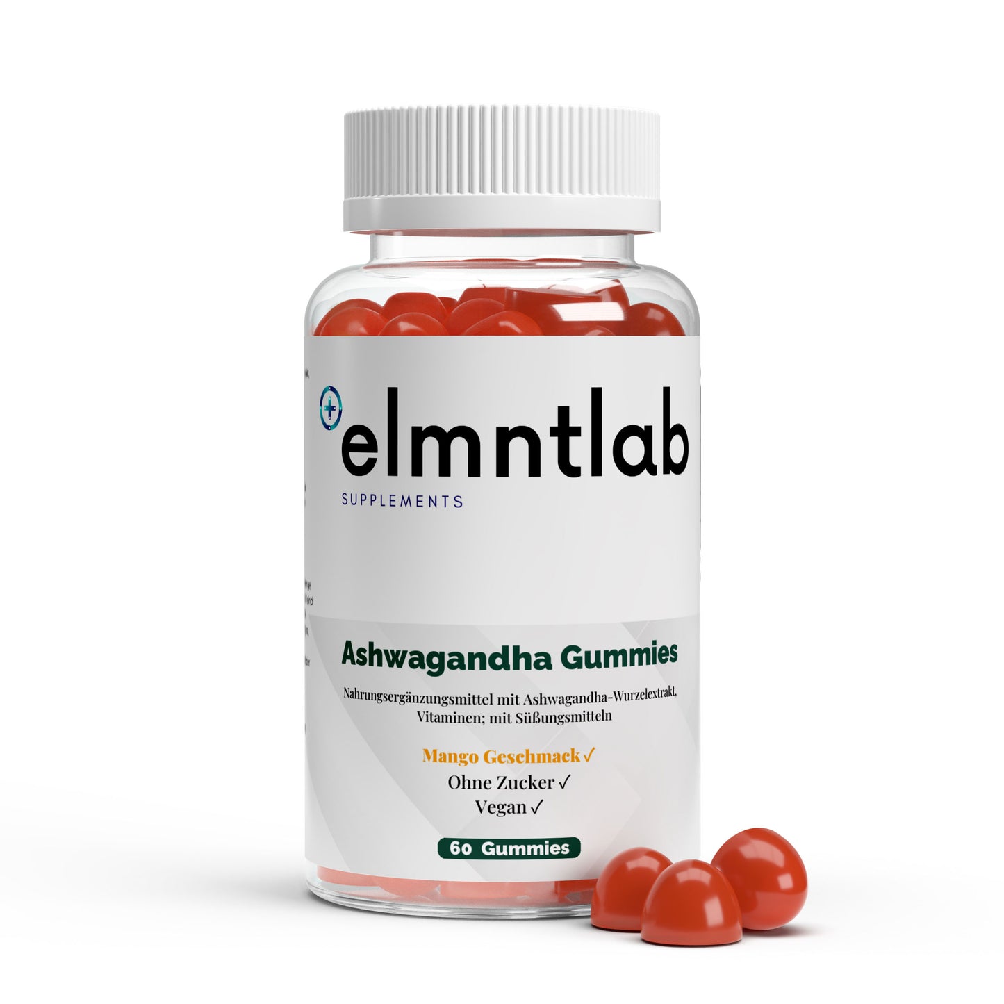 Ashwagandha Vitamin B6 Gummies 60 Stück Stress Entspannung