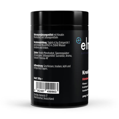 Kreatin Monohydrat Raspberry 500g Himbeer Geschmack