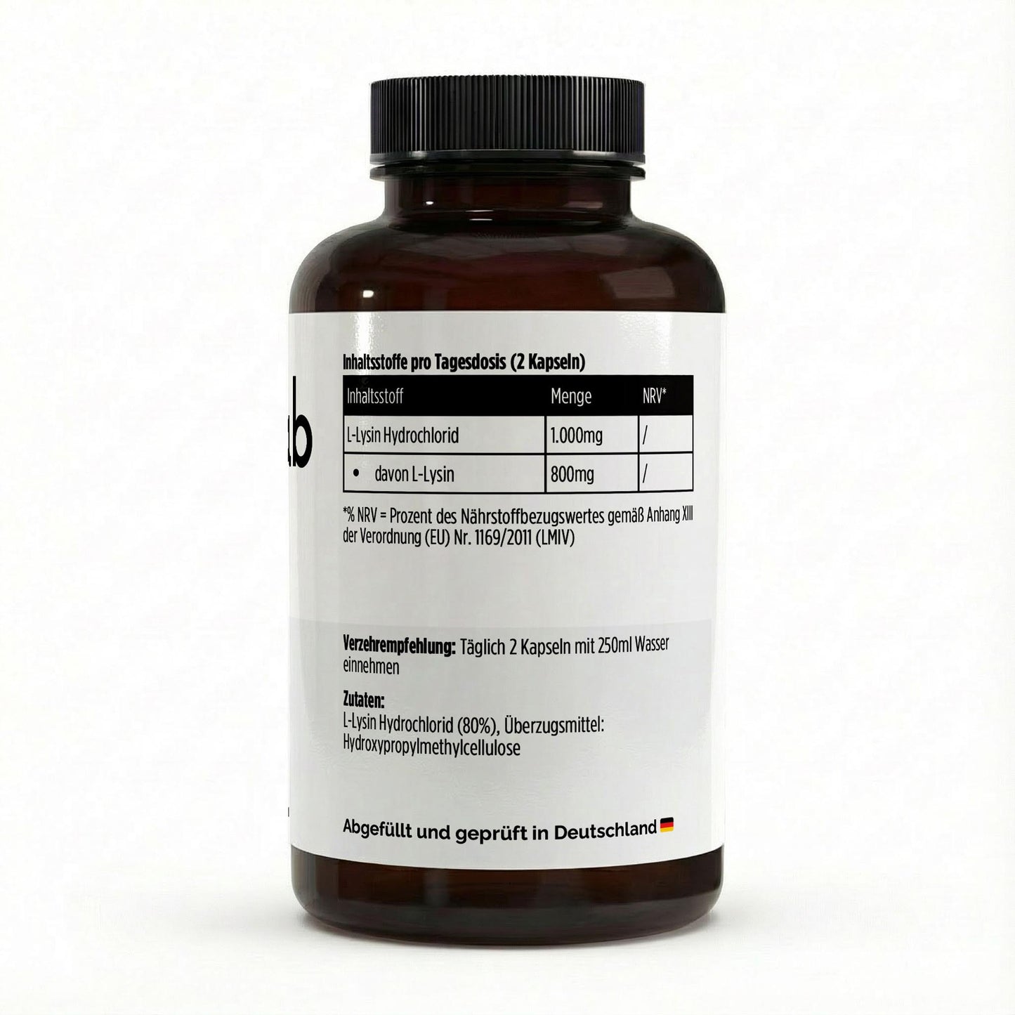  L-Lysin 100 Kapseln essentielle Aminosäure Immunsystem
