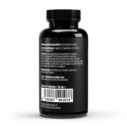 Grüntee Extrakt 40 Prozent Polyphenole 60 Kapseln Antioxidantien