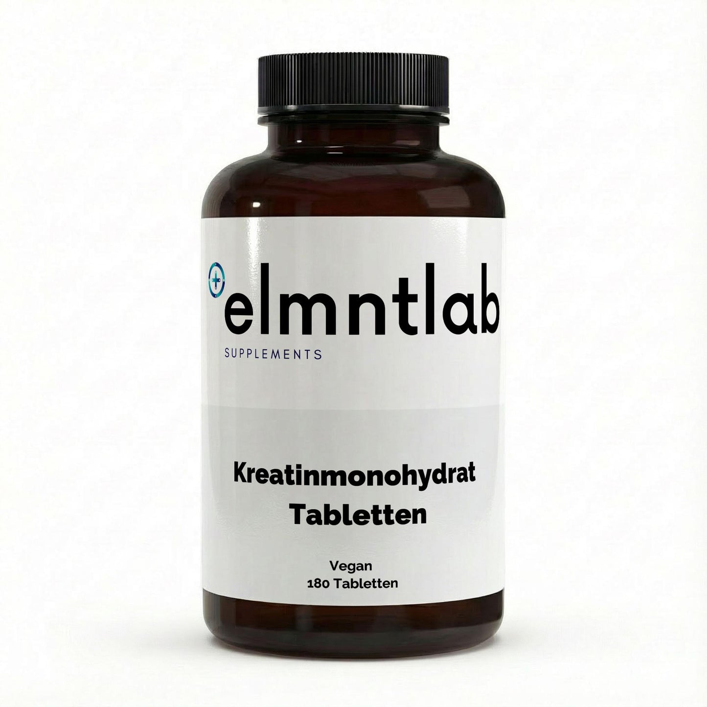 Kreatin Monohydrat vegane Tabletten 180 Stück elmntlab Kraftsport Supplement