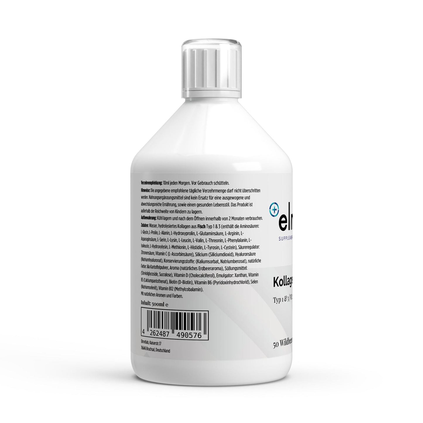 Kollagen Marine Shots 1500 DA Wildbeere 500ml Haut Haare