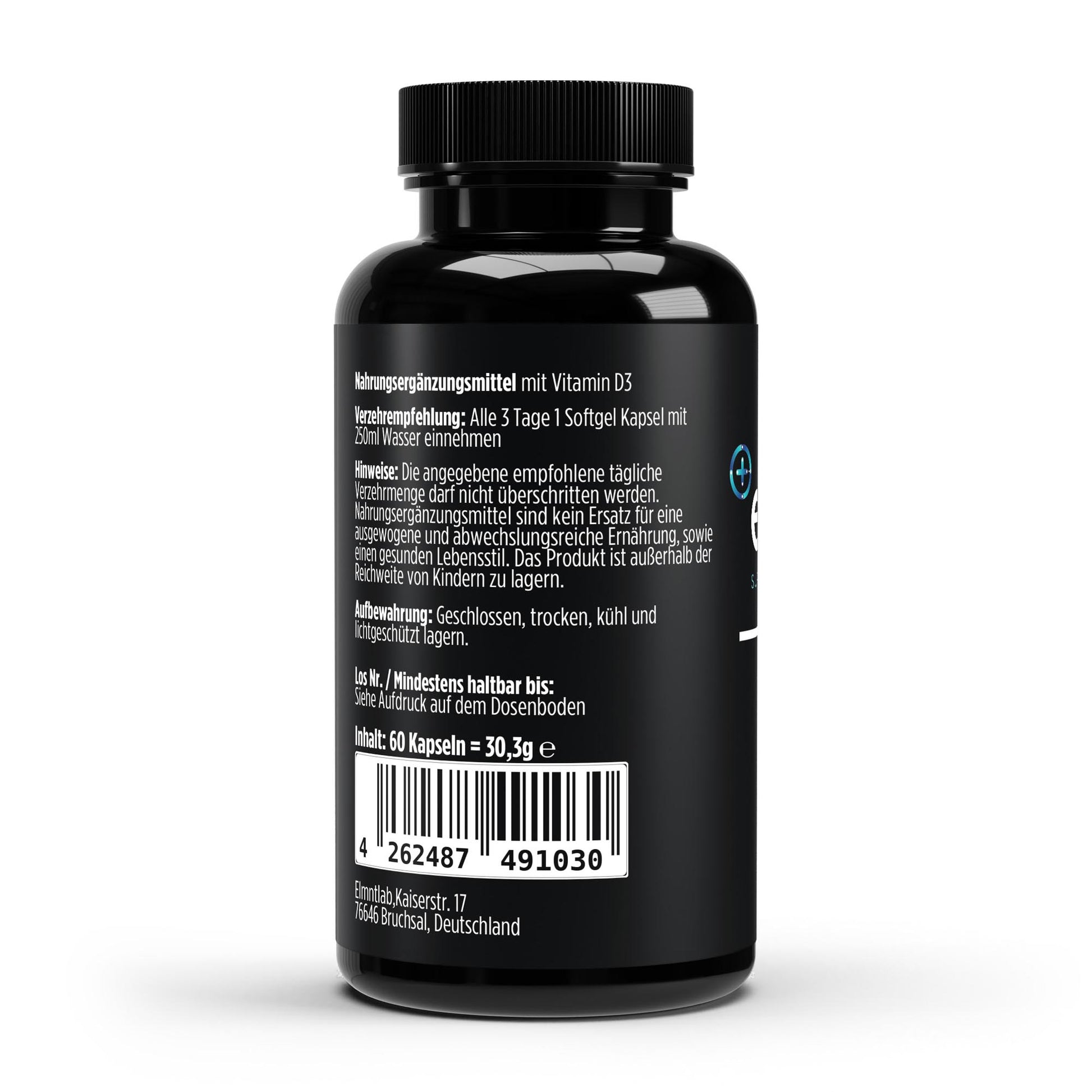 Vitamin D3 3000 IE 60 vegane Softgels Knochengesundheit