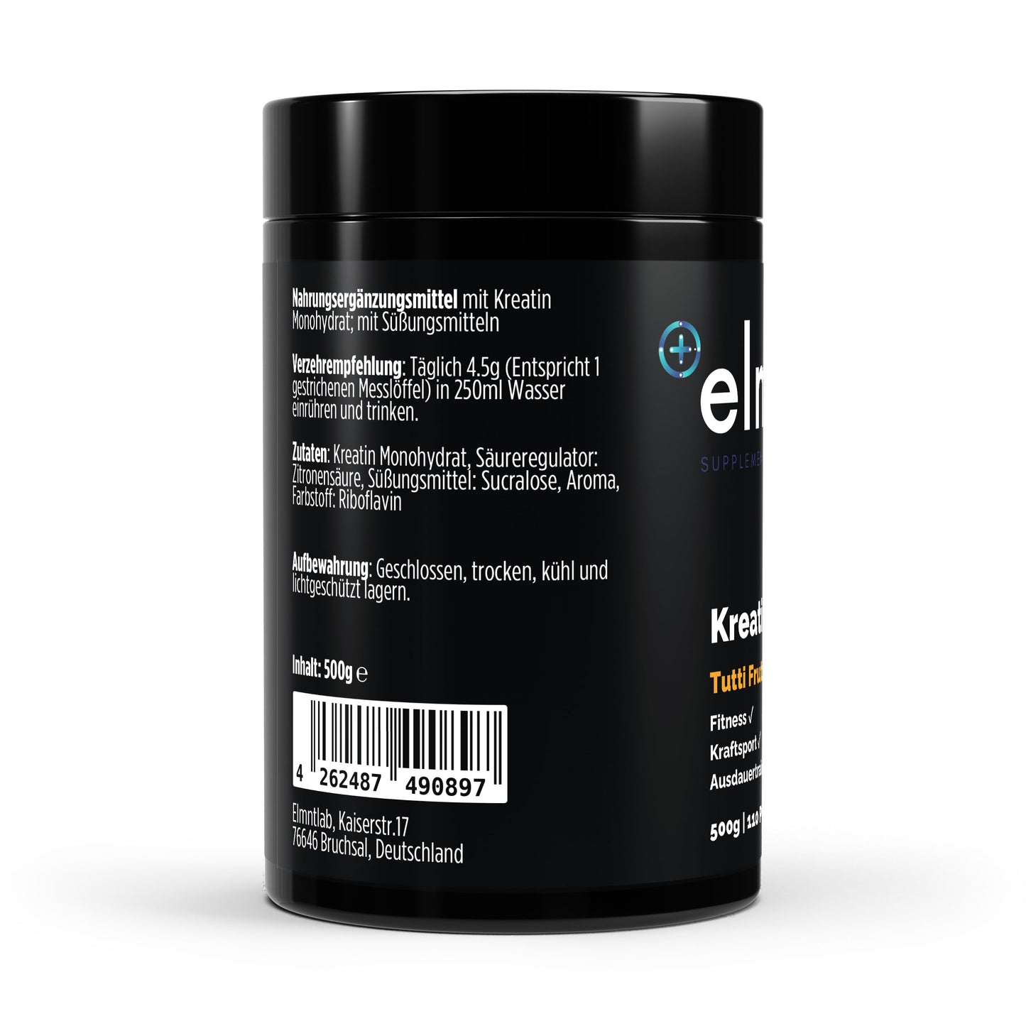 Kreatin Monohydrat Tutti Frutti 500g fruchtiger Geschmack