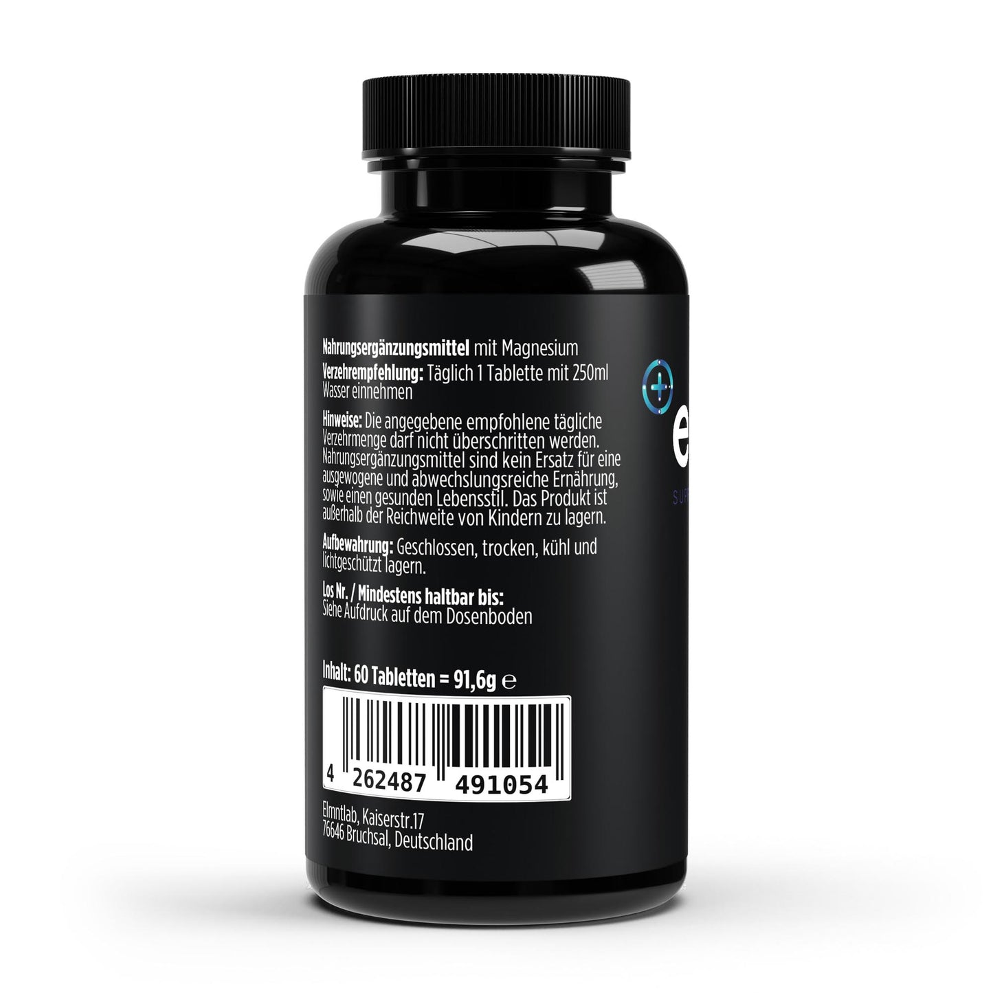 Magnesium 4fach Komplex 60 vegane Tabletten Muskeln Nerven