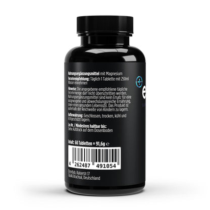 Magnesium 4fach Komplex 60 vegane Tabletten Muskeln Nerven