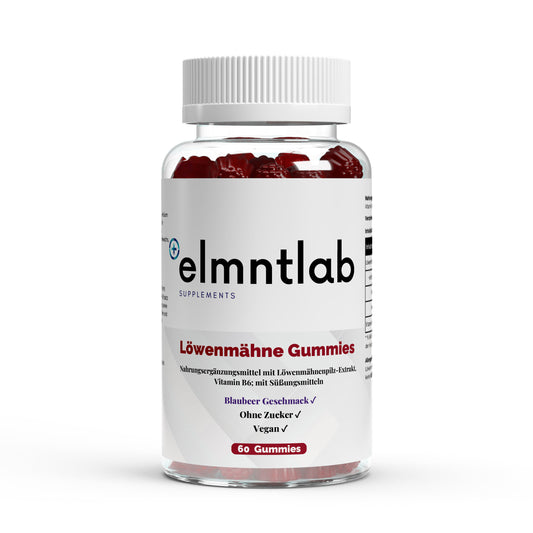 Löwenmähne Vitamin B6 Gummies 60 Stück Konzentration Fokus