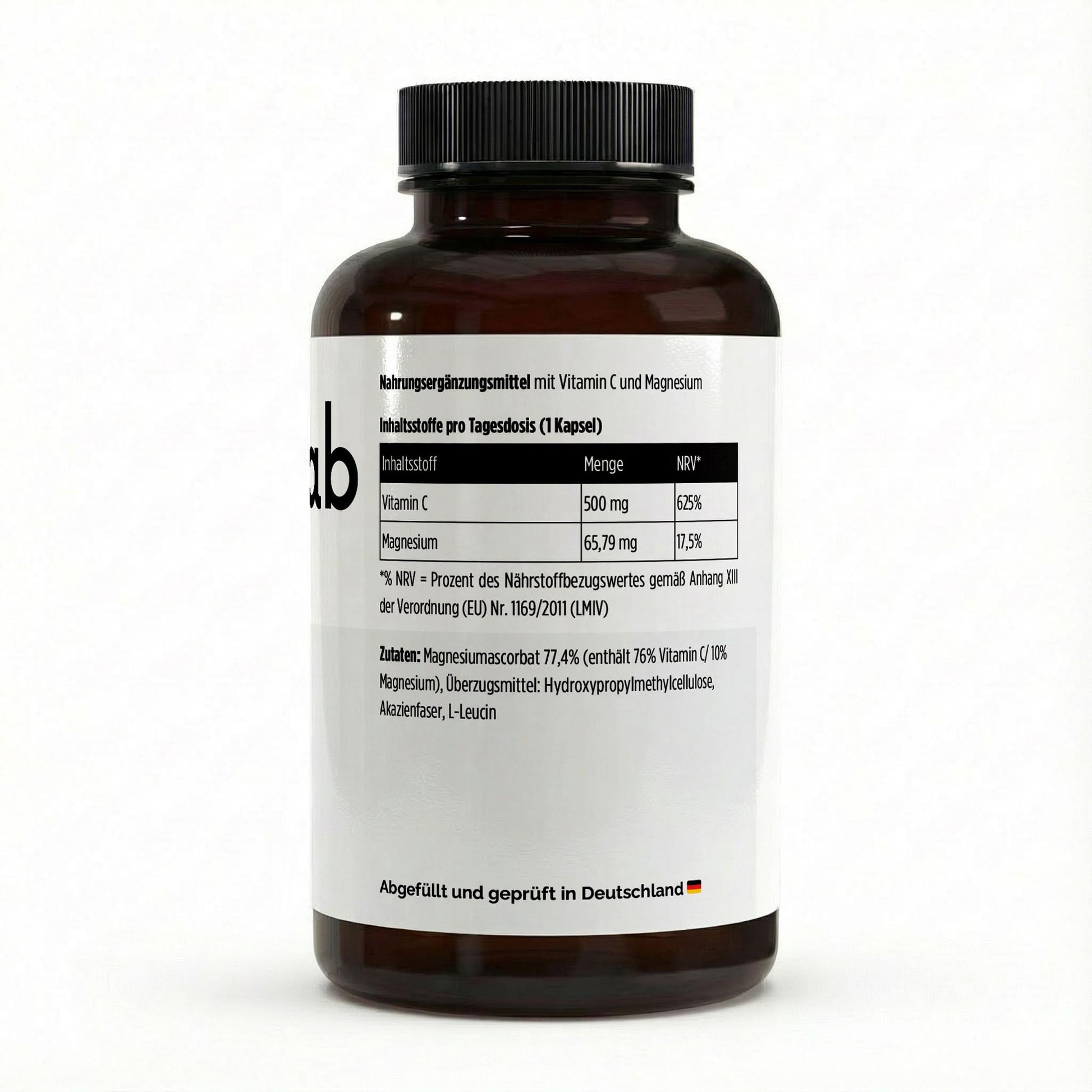 Gepuffertes Vitamin C 500mg Magnesium 240 Kapseln magenschonend