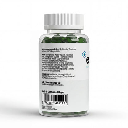 Apfelessig Vitamin C B6 Chrom Gummies 60 Stück Stoffwechsel