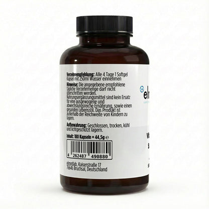 Vitamin D3 4000 IE 180 Softgels hochdosiert vegan