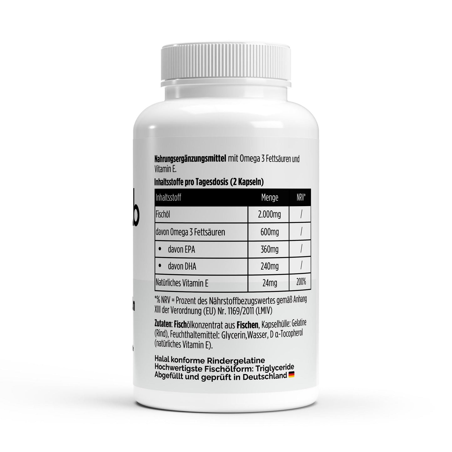 Omega 3 Triglyceride 18 12 Halal 120 Softgels Herz Gehirn