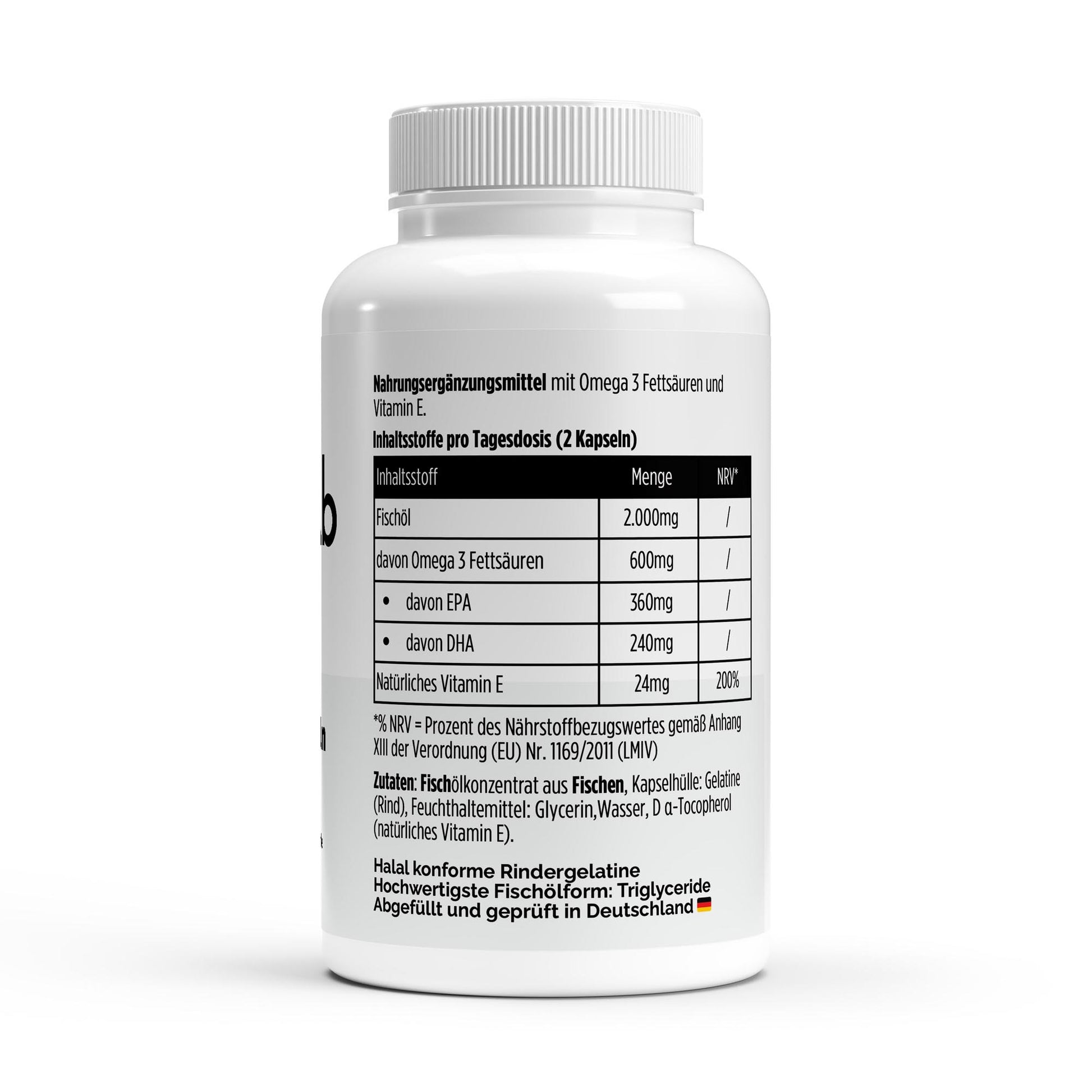 Omega 3 Triglyceride 18 12 Halal 120 Softgels Herz Gehirn