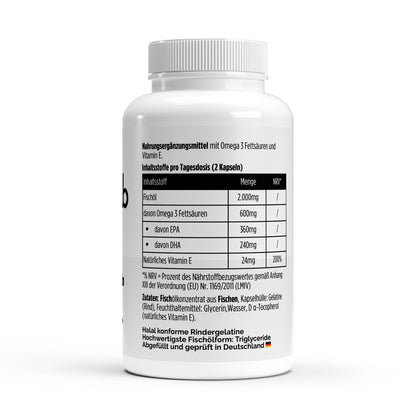 Omega 3 Triglyceride 18 12 Halal 120 Softgels Herz Gehirn
