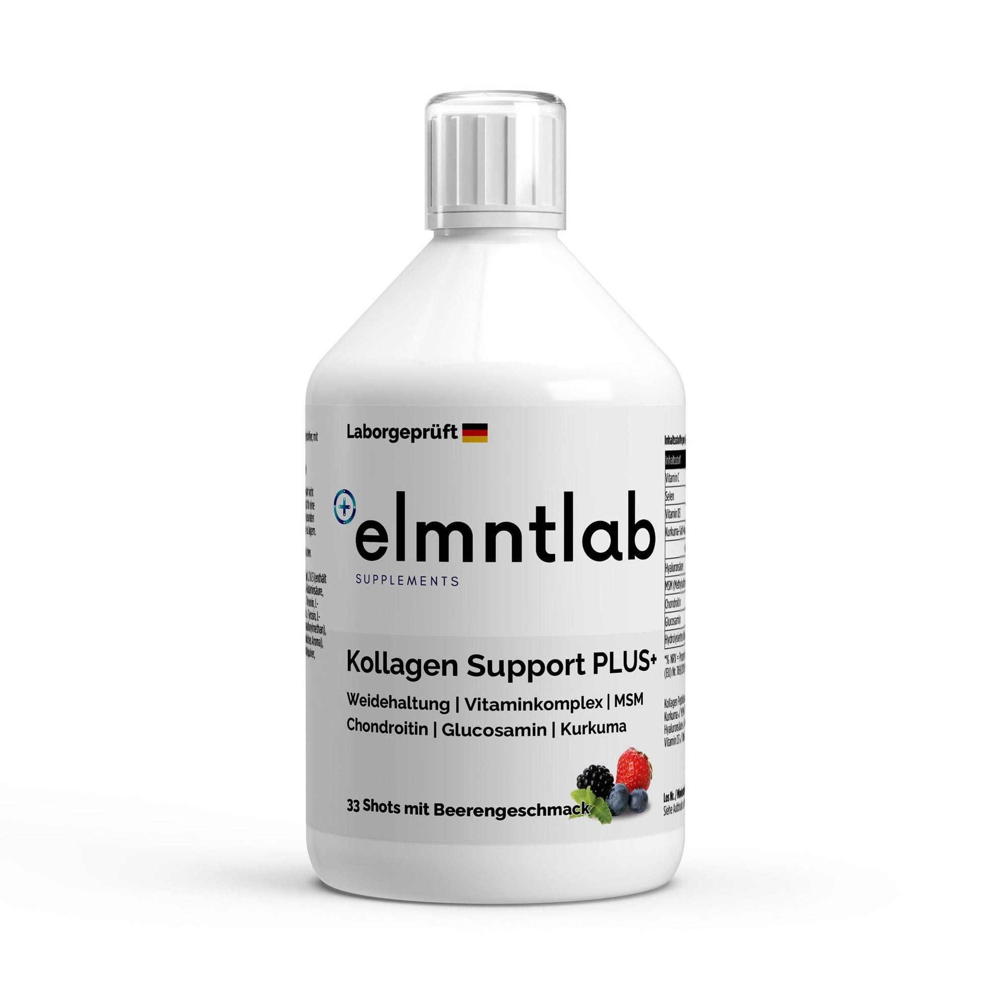 Kollagen Support Shots 1500 DA Wild Berry 500ml Bindegewebe