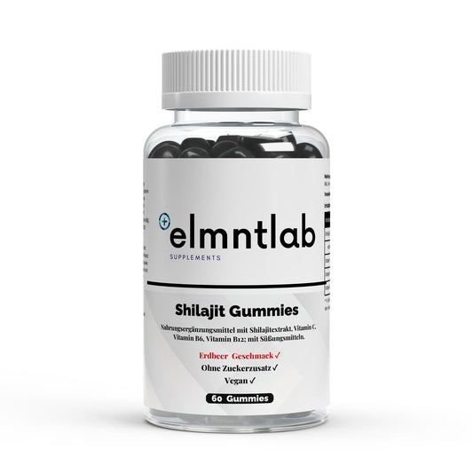 Shilajit Gummies Vitamin C B6 B12 60 Stück Energie Vitalität
