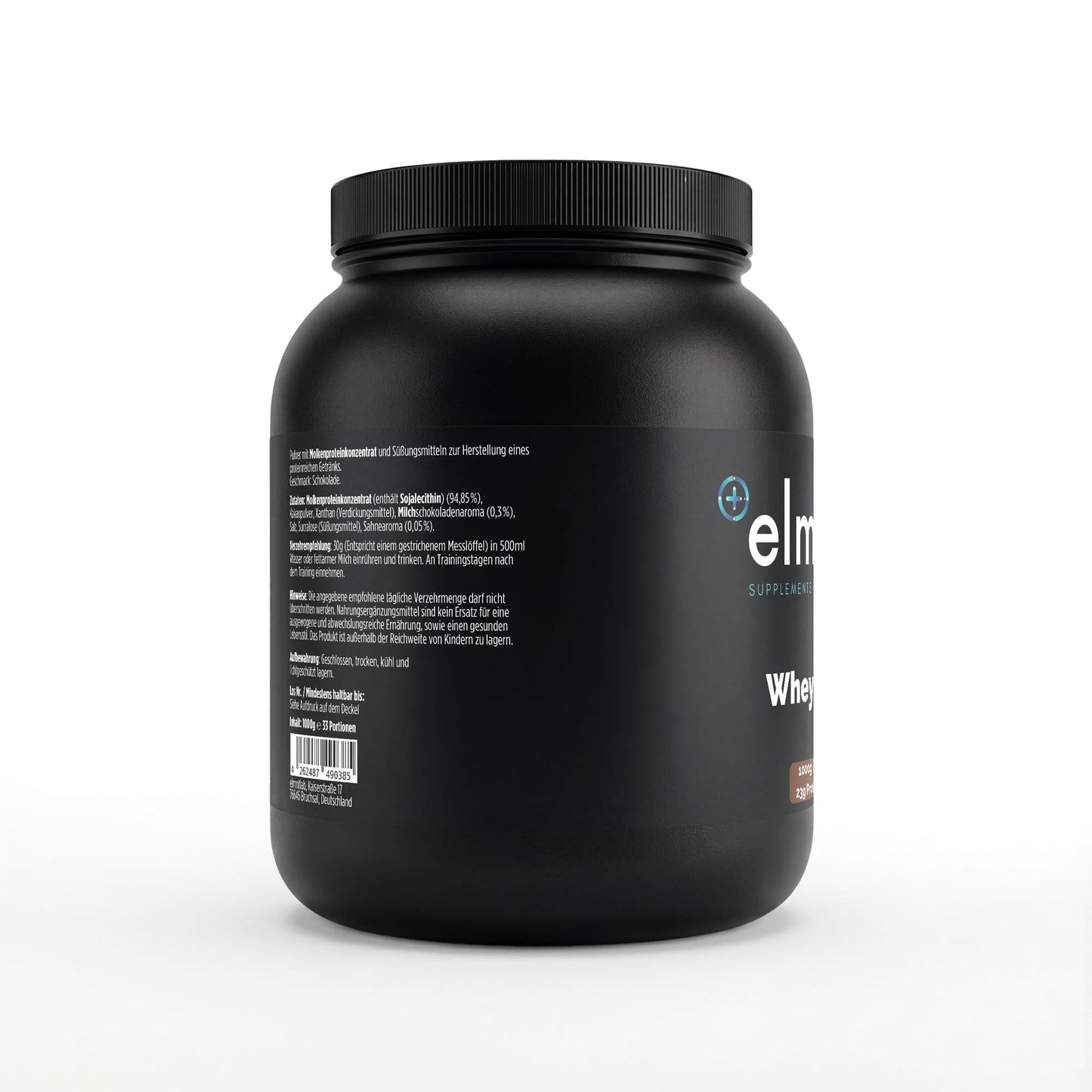Premium Whey Protein Schokolade 1kg Dose Muskelaufbau