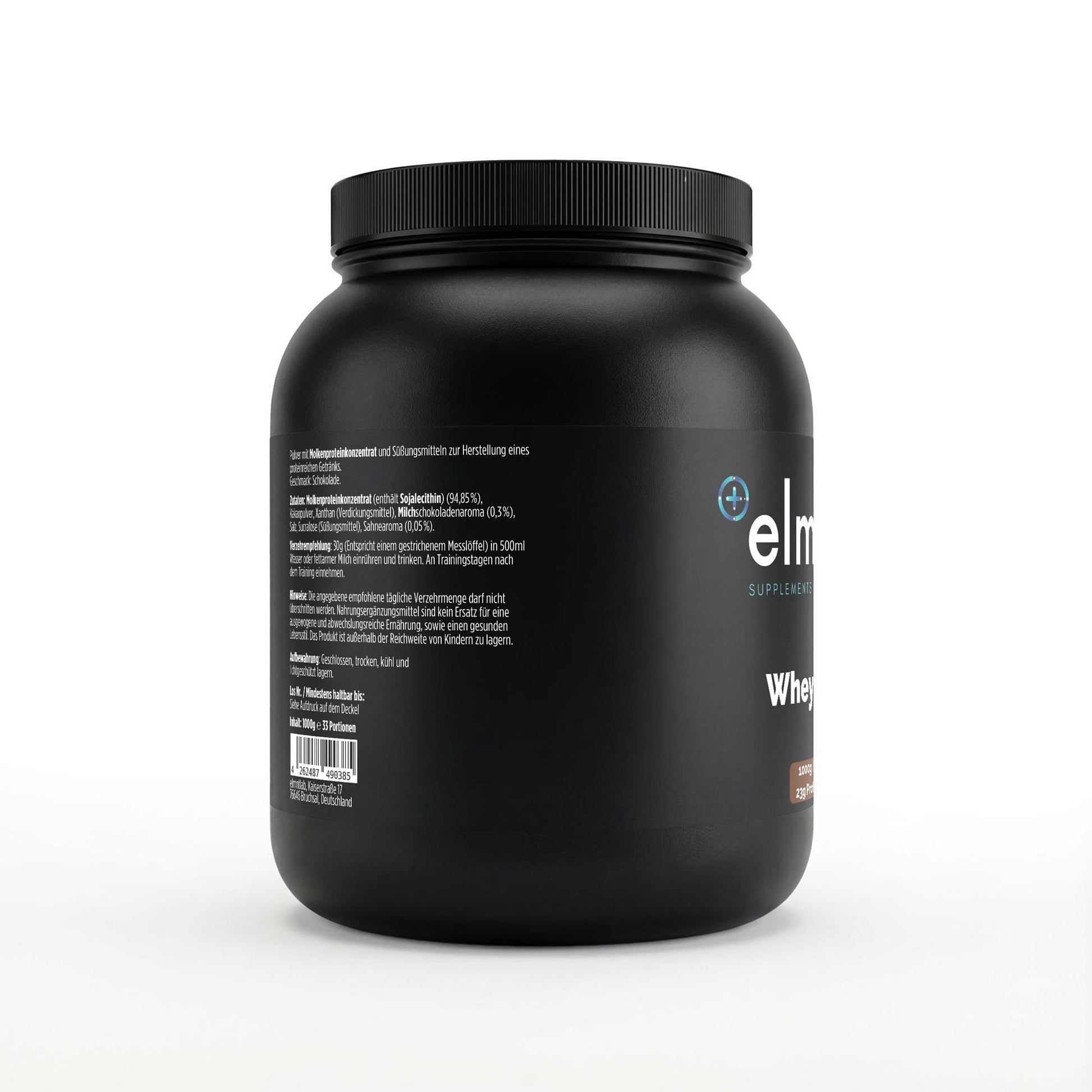 Premium Whey Protein Schokolade 1kg Dose Muskelaufbau