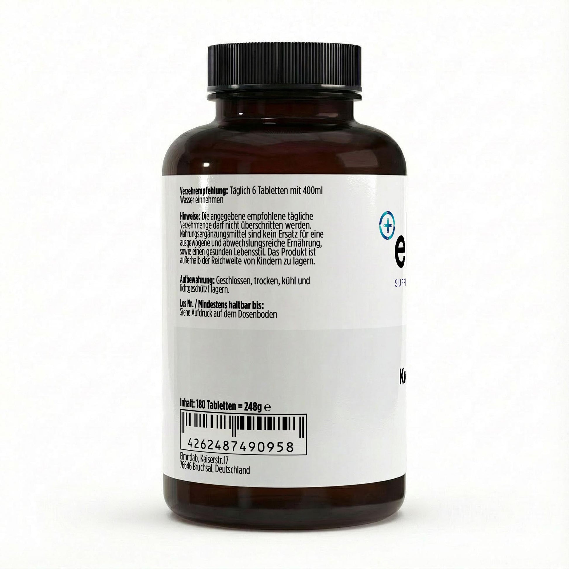 Kreatin Monohydrat 180 vegane Tabletten praktisch