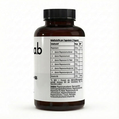  Magnesium 6x Komplex B6 120 vegane Kapseln Premium