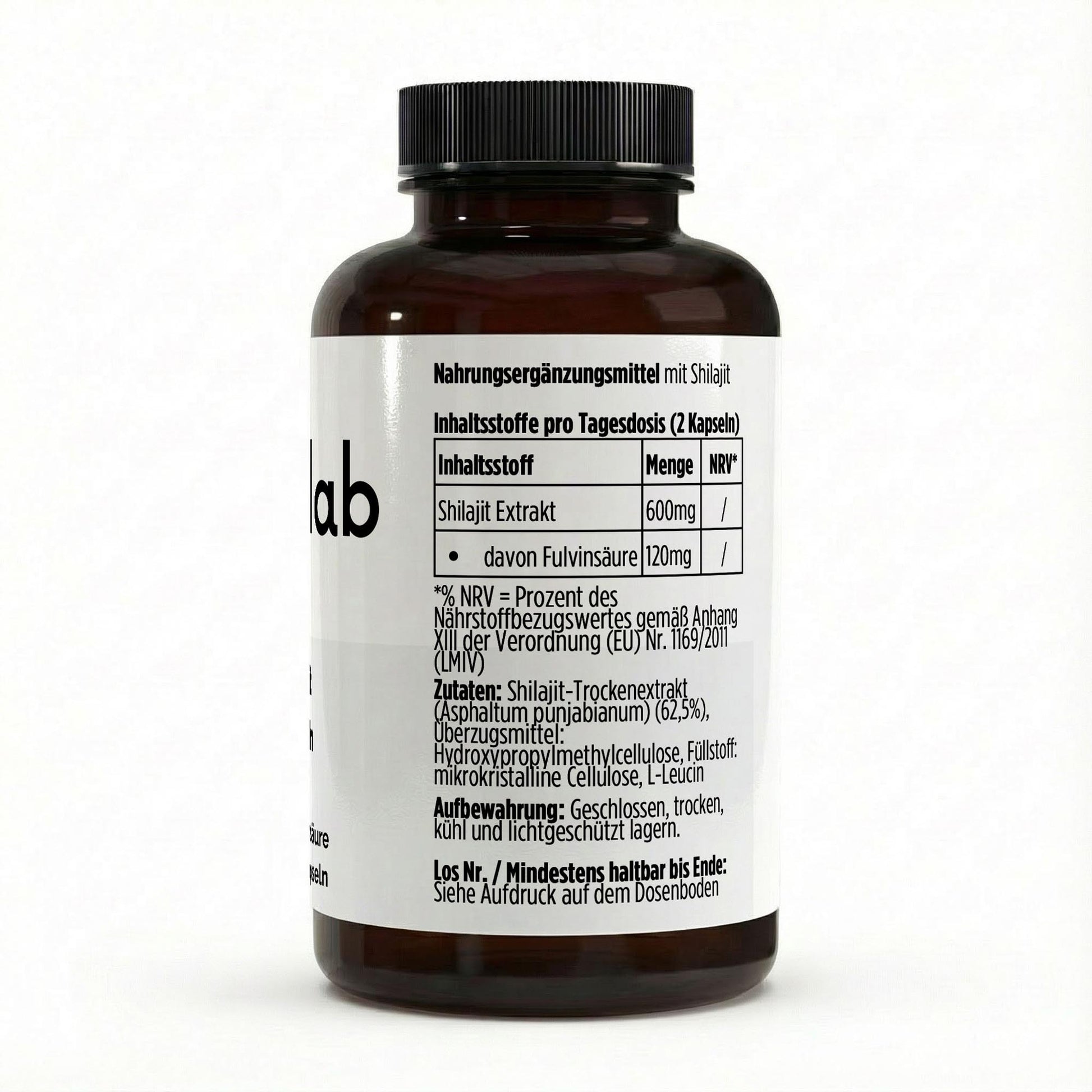 Shilajit 20 Prozent Fulvinsäure 90 vegane Kapseln Energie Vitalität