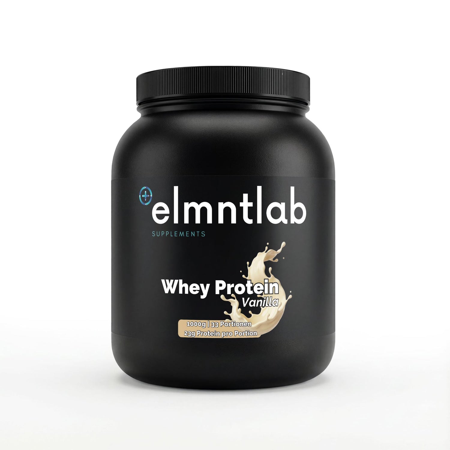 Premium Whey Protein Vanille 1kg Dose Molkenprotein