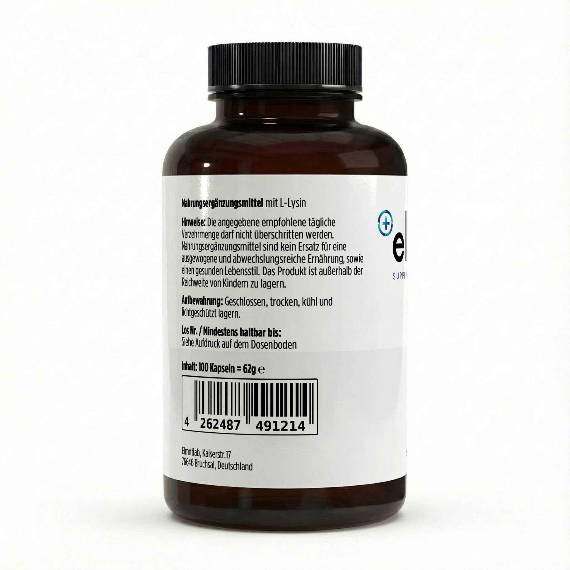 L-Lysin 100 Kapseln essentielle Aminosäure Immunsystem