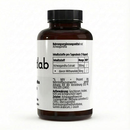 Ashwagandha 10 Prozent Withanolide 90 vegane Kapseln Stressabbau