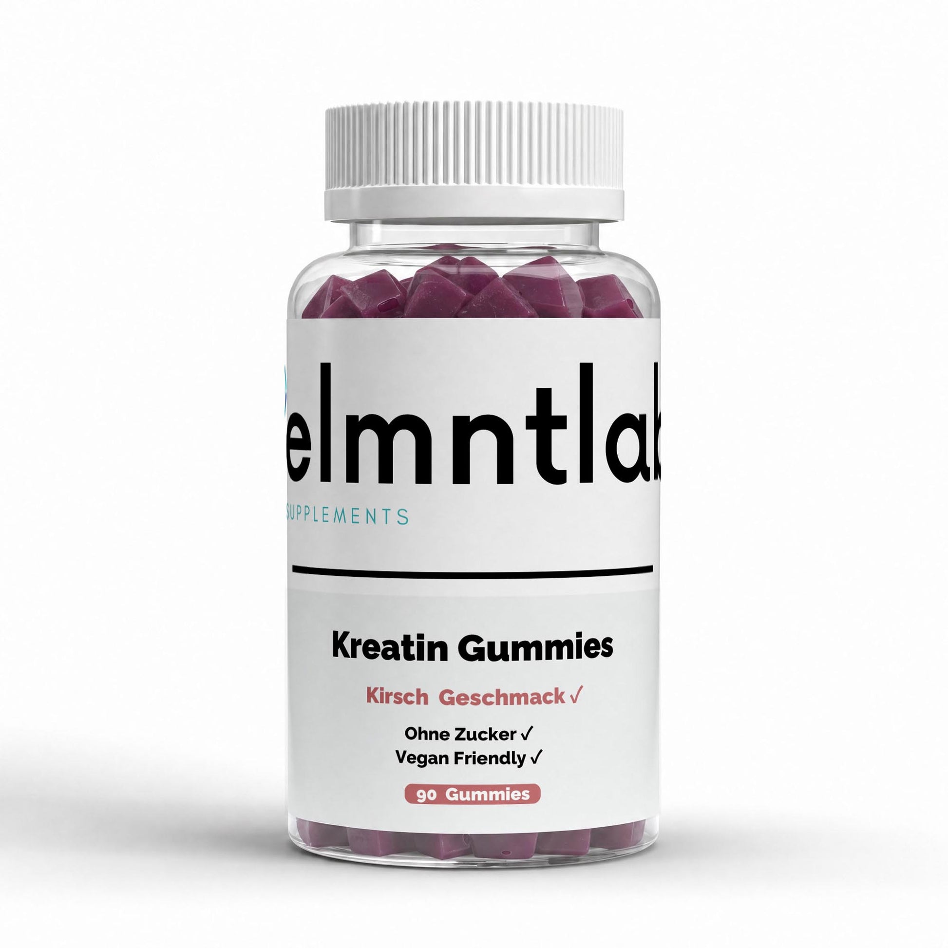 Kreatin Gummies Kirsche 90 Stück Muskelaufbau Kraft
