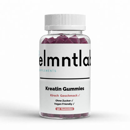Kreatin Gummies Kirsche 90 Stück Muskelaufbau Kraft